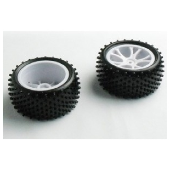 Pneus 1/10 Buggy Colados em Jante Branca AR Pinos (2) VRX Racing - Image 1