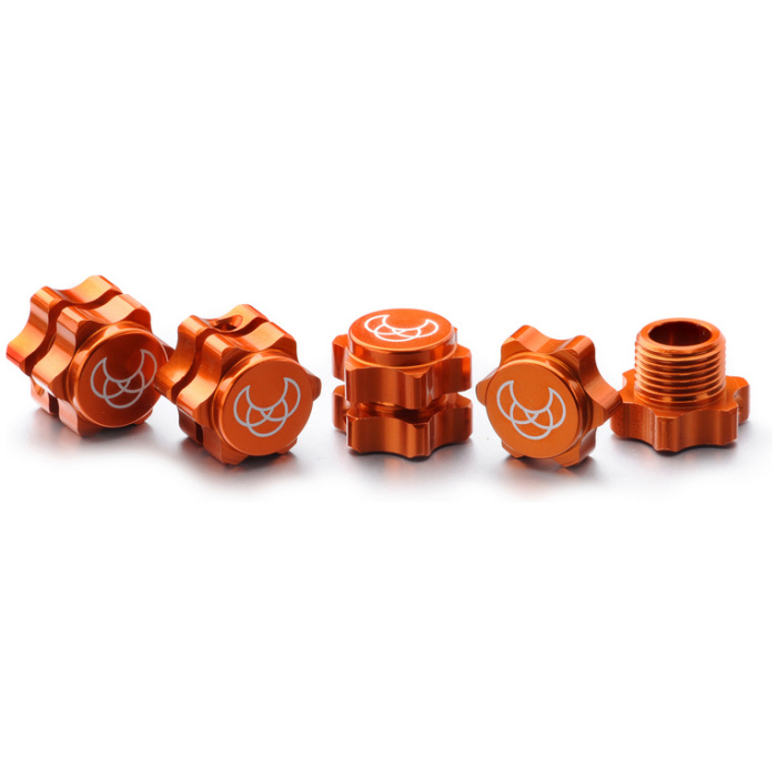 Wheel Hub Set 17mm Orange (4) Absima - Image 1
