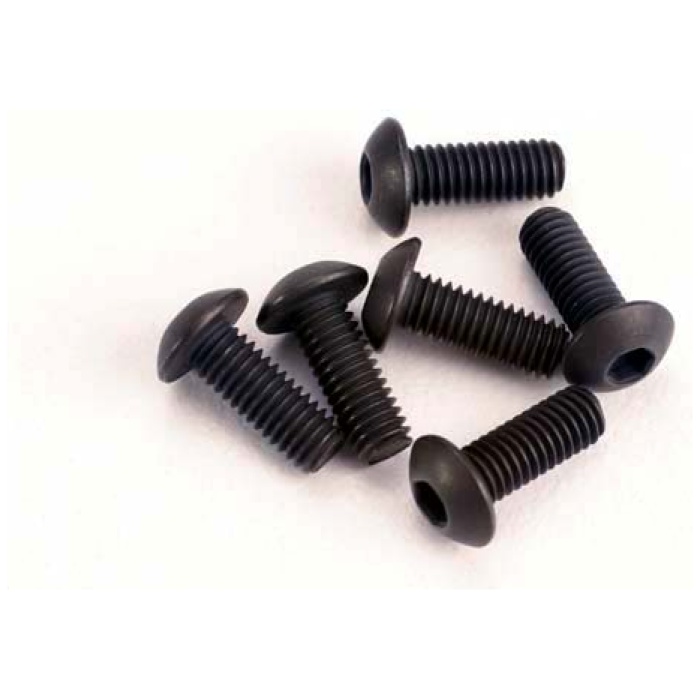 Screws 3X8mm Button-Head Machine Hex Drive (6) Traxxas - Image 1