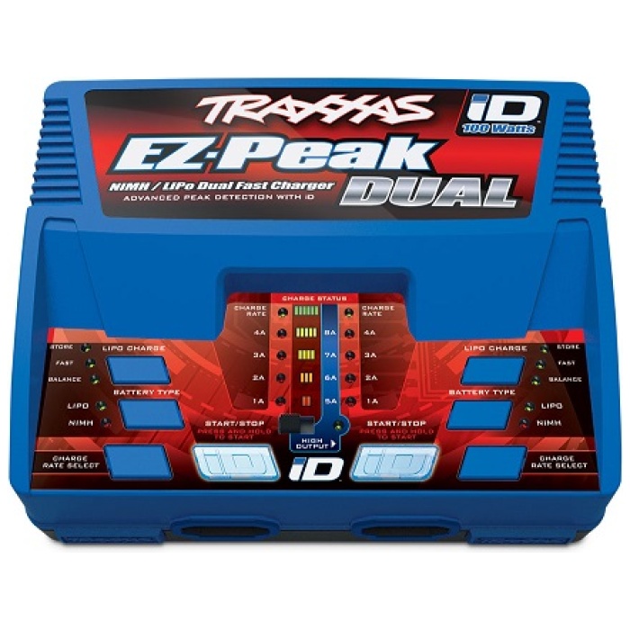 Carregador EZ-Peak Dual 8A 100 Watt NiMH/LiPo ID Traxxas - Image 1