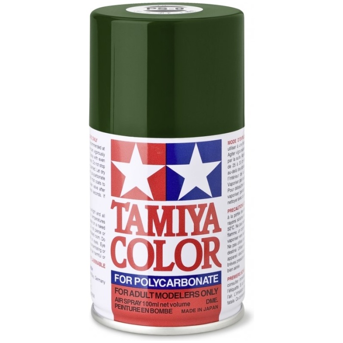 Tinta Verde PS-09 Spray Carroçaria Policarbonato 100ml Tamiya - Image 1