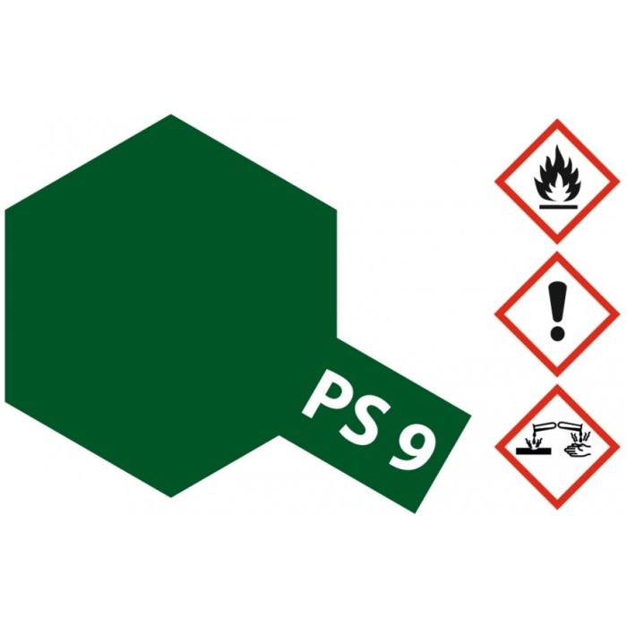 Tinta Verde PS-09 Spray Carroçaria Policarbonato 100ml Tamiya - Image 2