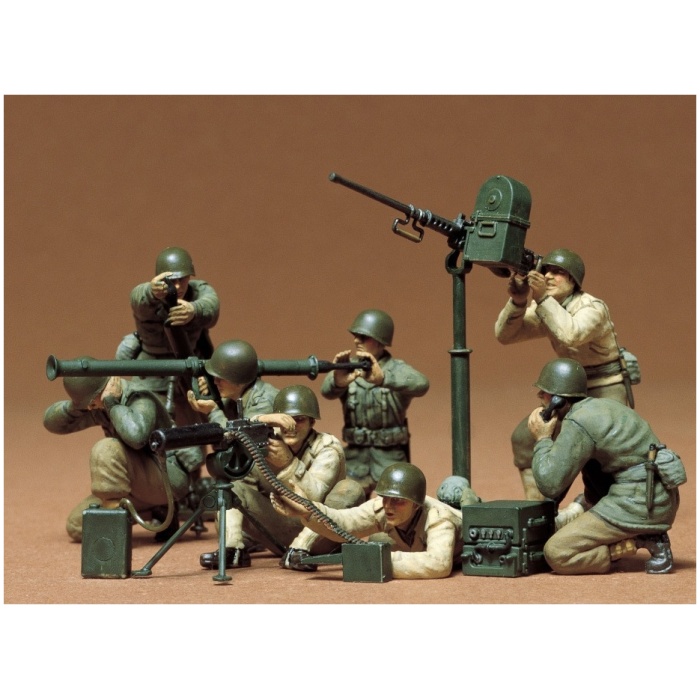 1:35 Fig. Set US Gun Mortar Tro (8) Tamiya - Image 1