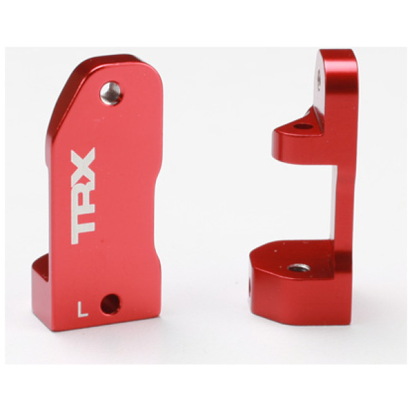 Caster Blocks 30º em Alumínio Vermelho Anodizado (E/D) Traxxas (2)