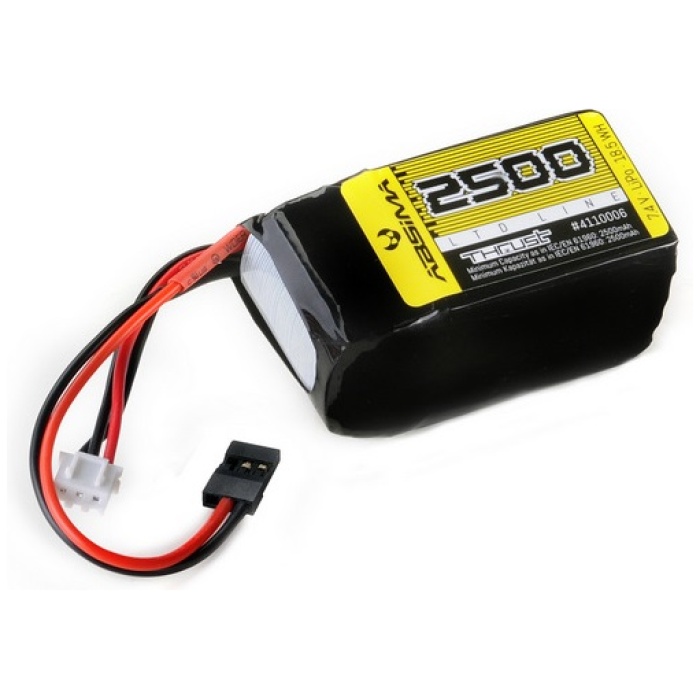 Bateria RX LiPo Hump 7.4V 2500mah SC (Uni-Plug) Absima - Image 1