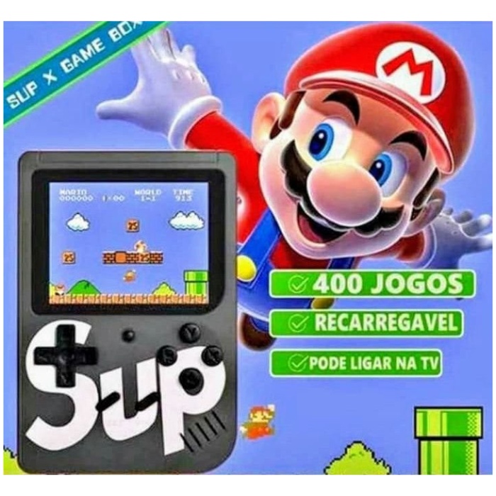 Consola Portátil Clássica 400 Jogos Azul Sup Game Box - Image 3