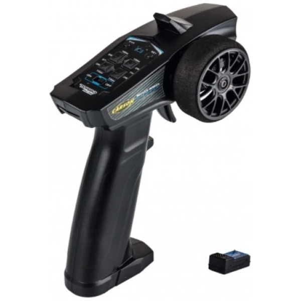 Comando Reflex Wheel Start 2.4G Radio 3 Canais Black Carson
