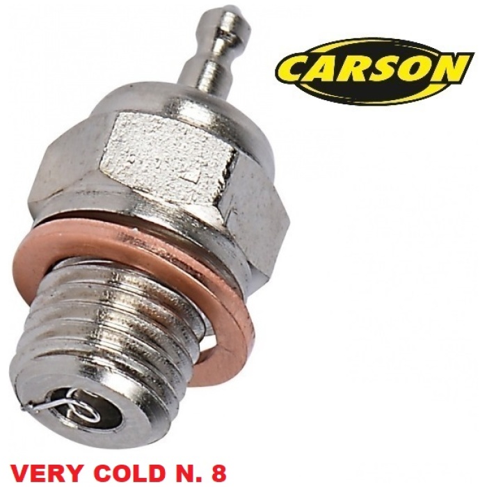 Vela Glow Plug N. 8 Very Cold Jets Carson - Image 1