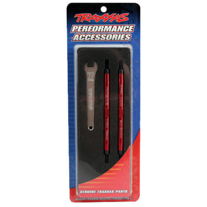 Toe Links Maxx red anodized 112mm Front (2) Traxxas - Image 1