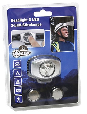 52254g.jpg Lanterna 3 LEDS c/ Suporte p/ a Cabeça GRUNDIG - Image 2
