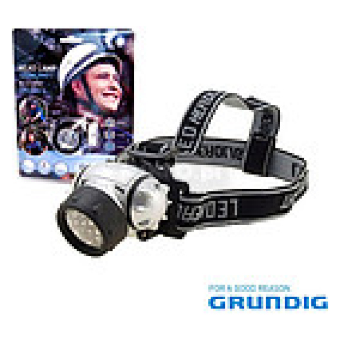 Lanterna 3 LEDS c/ Suporte p/ a Cabeça GRUNDIG - Image 1
