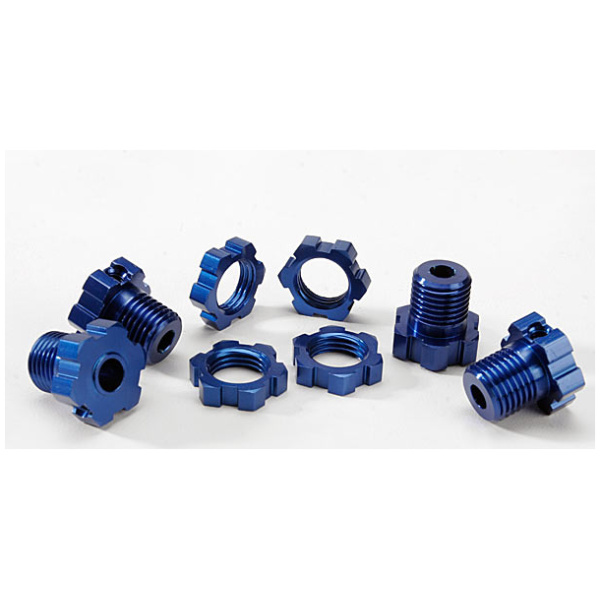 Wheel Hubs Splined 17Mm Blue-Anodized (4) Traxxas