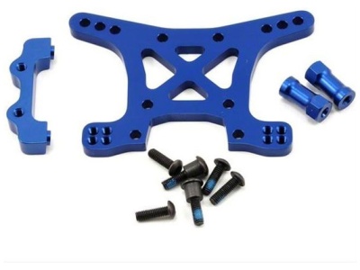 Shock Tower Front 6061 T6 Aluminum Blue Anodized Traxxas
