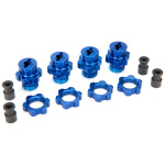Cubos Roda 17mm em Alumínio Azul para Slash da Traxxas (4)