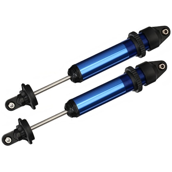 Shocks GTX Aluminum Blue-Anodized Fully Assembled w/O Springs (2) Traxxas - Image 1