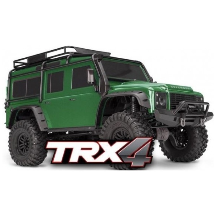 Carroçaria TRX4 Land Rover Defender Verde Pintada c/ Autocolantes Traxxas - Image 1