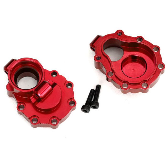 Portal Housings Inner Rear 6061-T6 Aluminum Red-Anodized (2) Traxxas - Image 1