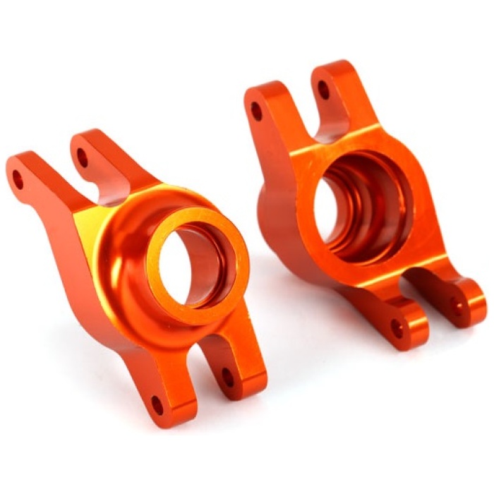Carriers Stub Axle Orange-Anodized 6061-T6 Aluminum Rear (2) Traxxas - Image 1