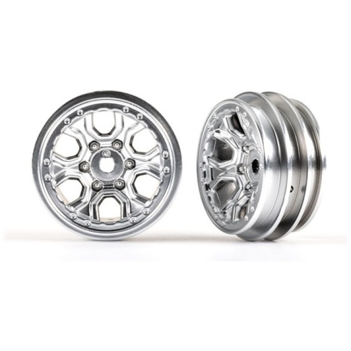Jante Wheels 1.0" Satin Chrome (2) Traxxas - Image 1