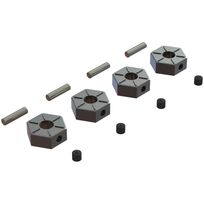 AR310816 Hex 12mm Metal Wheel Set ARRMA - Image 1