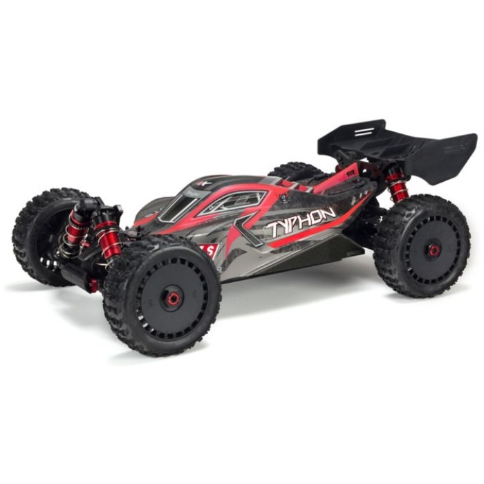 Body Painted with Decals Typhon 6S Black Red ARRMA - Image 3