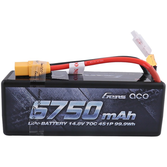 Bateria 6750Mah 14.8V 4S1P 70C Lipo Pack XT90 Plug Hardcase GENS ACE - Image 1