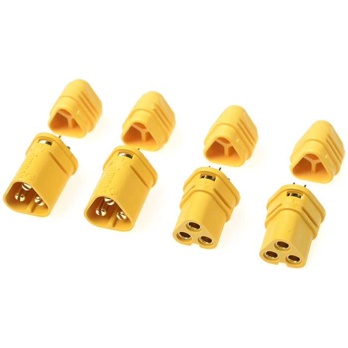 Connector MT-30 3-Pole Gold Plated Male + Female 2 Pairs GFORCE - Image 1
