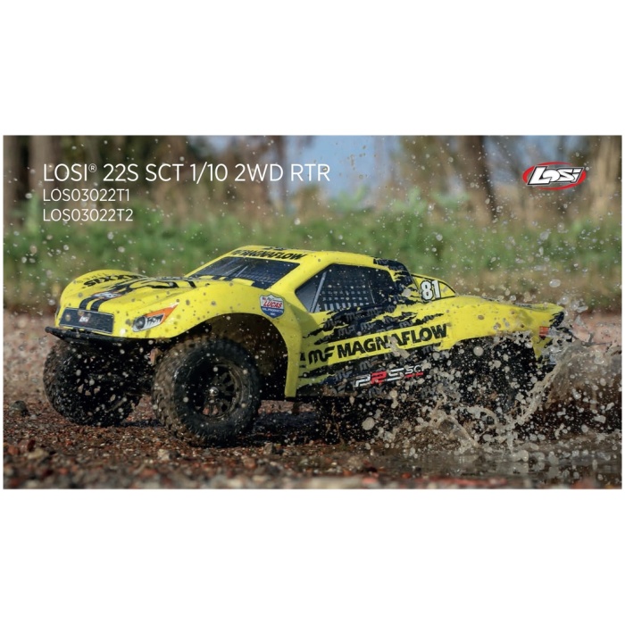 22S MagnaFlow 1/10 SCT Short Course 2WD RTR LOSI - Image 5