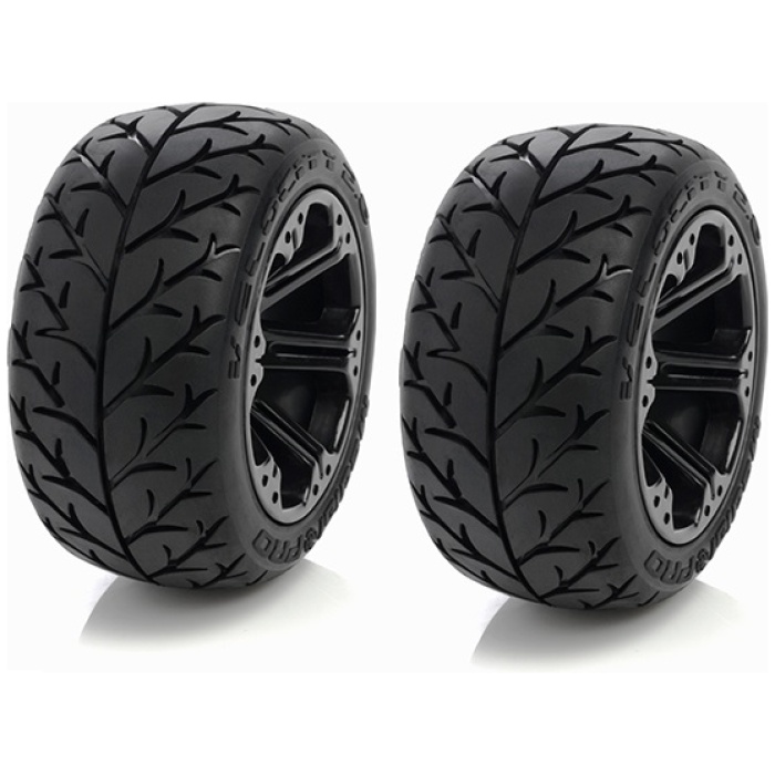 Pneus Velocity Mounted on Addict 2.8 Black Wheels (2) Medial Pro - Image 1