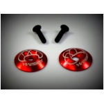 Rear wing Alu. Washer, red (2) Absima