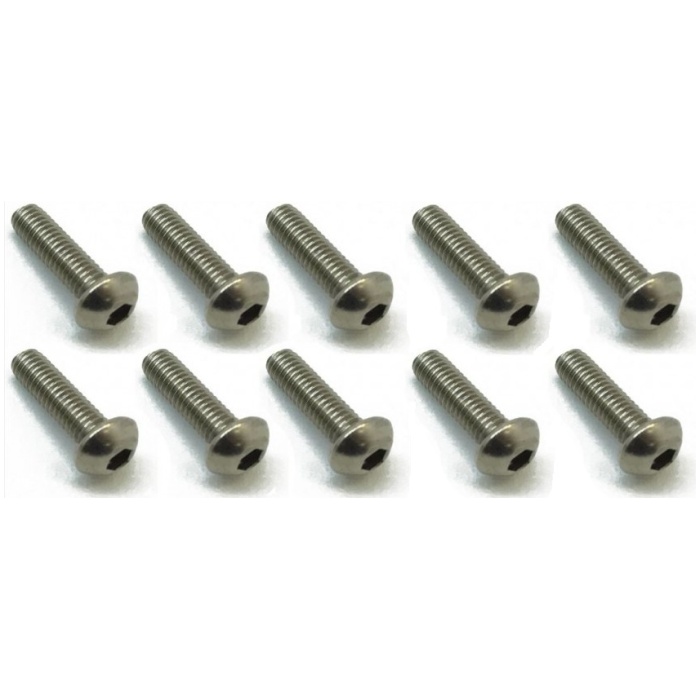 Parafuso M3x10mm C/OVAL Hex Aço INOX 10.9 ISO 7380 (10) Smart RC Parts - Image 1