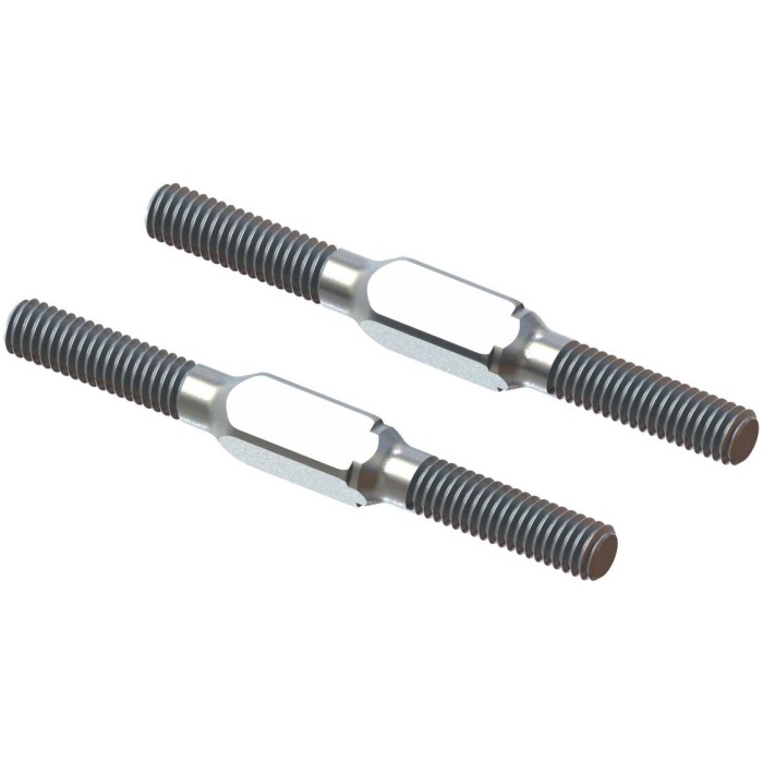 Steel Turnbuckle M4x45mm Silver EBX (2) ARRMA - Image 1