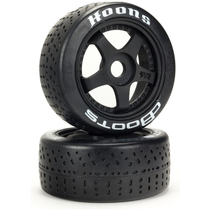 Pneus 1/7 dBoots 42/100 Hoons Front Belted 5 Spoke Tires White 17mm Hex (2) ARRMA - Image 1