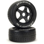 Pneus 1/7 dBoots 42/100 Hoons Front Belted 5 Spoke Tires Silver 17mm Hex (2) ARRMA
