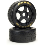 Pneus 1/7 dBoots 42/100 Hoons Front Belted 5 Spoke Tires Gold 17mm Hex (2) ARRMA
