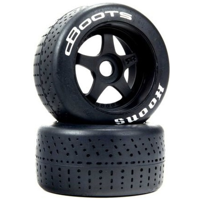 Pneus 1/7 dBoots Hoons Rear 53/107 Belted 5 Spoke Tires White 17mm Hex (2) ARRMA - Image 1