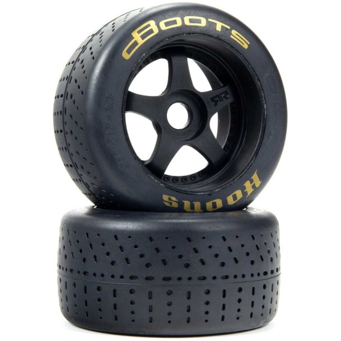 Pneus 1/7 dBoots 2.9 Hoons 53/107 Belted 5 Spoke Tires Gold 17mm Hex (2) ARRMA - Image 1