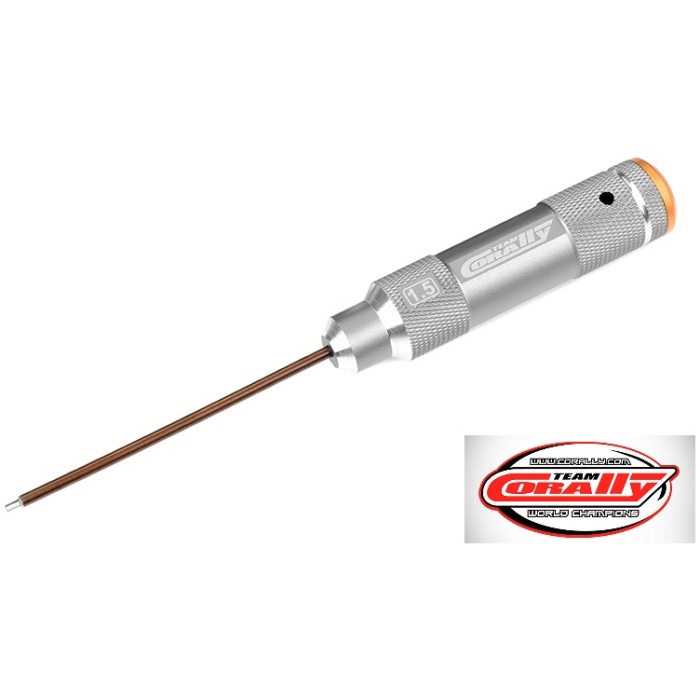Chave Hex. Alu 1.5mm Professional Sextavada TEAM CORALLY - Image 1