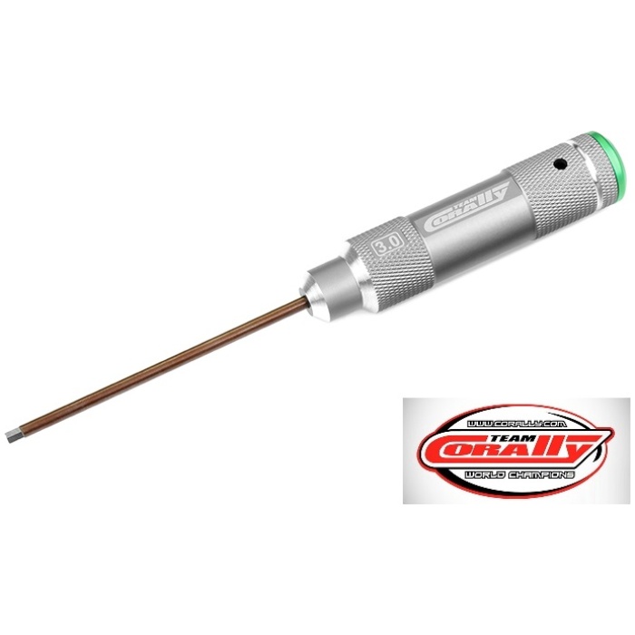 Chave Hex. Alu 3.0mm Professional Sextavada TEAM CORALLY - Image 1