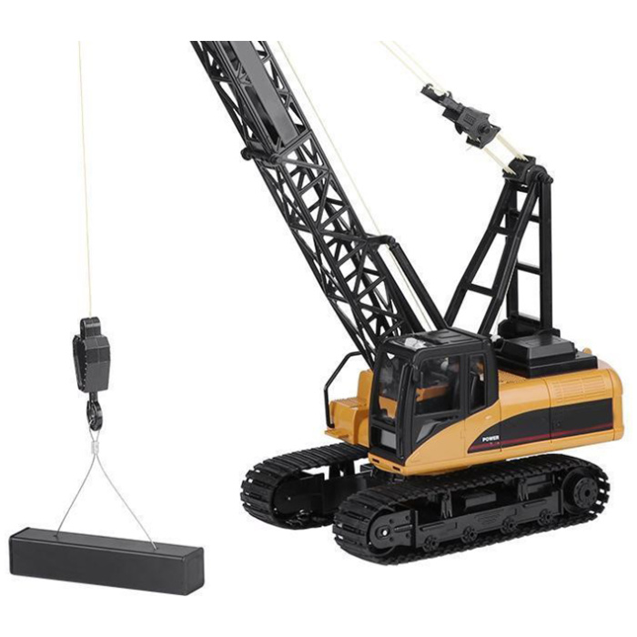 Grua 1/14 Scale Rc Crawler Crane 2.4G 15Ch With Grab Hook RTR Huina - Image 5