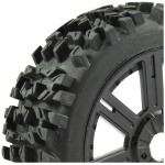 PNEUS 1:8 MAZE BLOCK MOUNTED ON 8 SPOKE BLACK (2) FASTRAX - Image 3