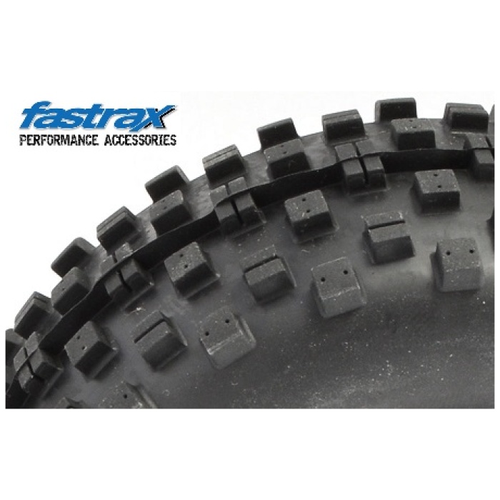 PNEUS 1/10 SC ROCK BLOCK MTD 5 SPOKE BLACK FASTRAX - Image 3