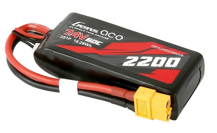 gea22002s60x6-bateria-2200mah-7.4v-60c-2s1p-lipo-battery-xt60-plug-gens-ace-rc202.jpg Bateria 2200mAh 7.4V 60C 2S1P Lipo Battery XT60 Plug Gens Ace - Image 1