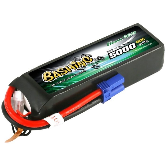 Bateria 5000mAh 14.8V 60C LiPO 4S Pack EC5 Plug Bashing Series Gens Ace - Image 1