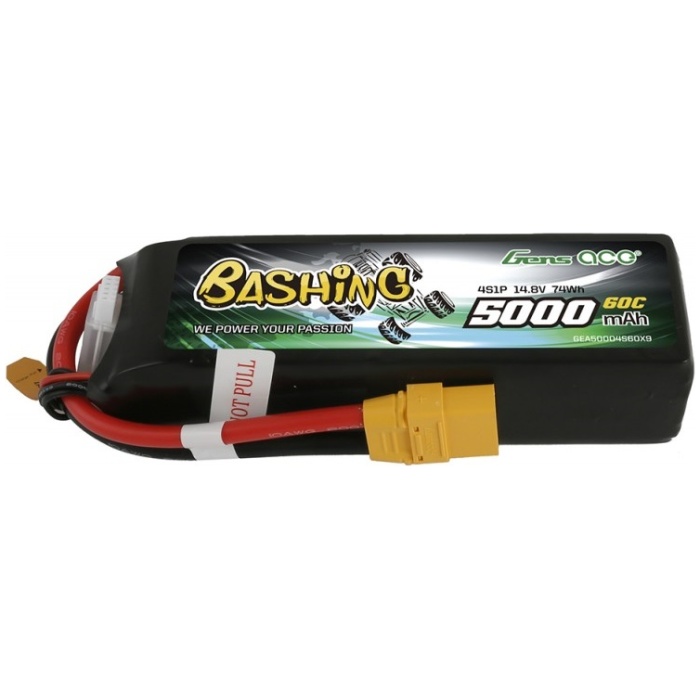 Bateria 5000mAh 14.8V 60C LiPO 4S Pack XT90 Plug Bashing Series Gens Ace - Image 1