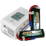 Combo Baterias 5000mAH 11.1V 3S1P Bashing EC5 (2) + Carregador Imars Dual Channel Smart Balance White Gens Ace