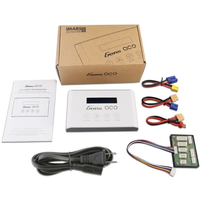 Combo Baterias 2x 5000mAh 11.1V 60C LiPO 3S EC5 + Carregador Imars III Smart Balance RC Gens Ace - Image 4