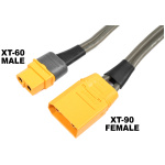 Charge Lead Pro XT60 XT-90 Female 40cm Flat silicone wire 14AWG Revtec