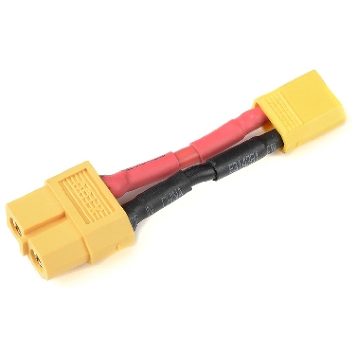 Power Adapter Lead XT-30 Plug XT-60 Socket 14AWG Silicone Wire Revtec - Image 1