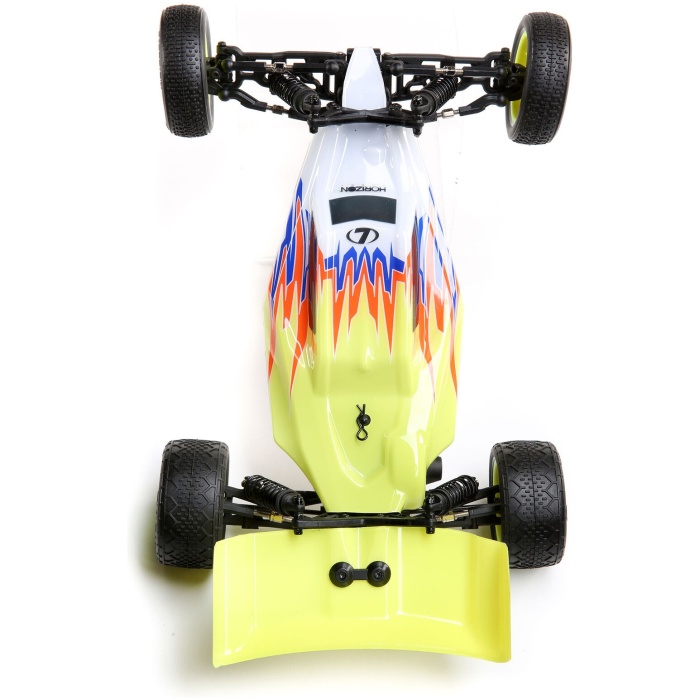 1/16 Mini-B 2WD Buggy Brushed RTR Yellow White LOSI - Image 3